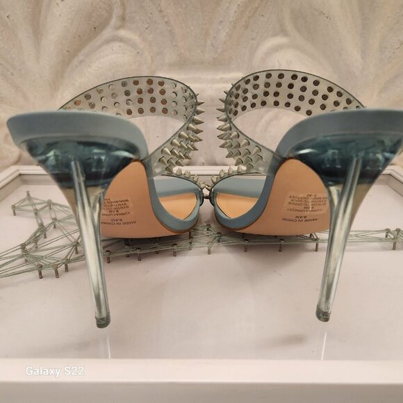 Steve Madden "Lunna" Blue Studded Heels. NWT. Size 9.5 - Picture 6 of 8